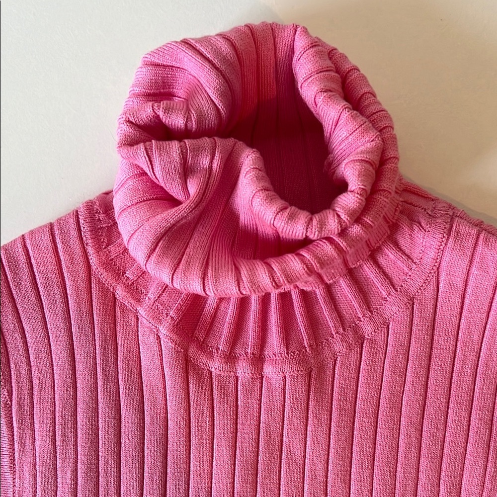 Zara Sleeveless Turtleneck Top Pink - Picture 5 of 7